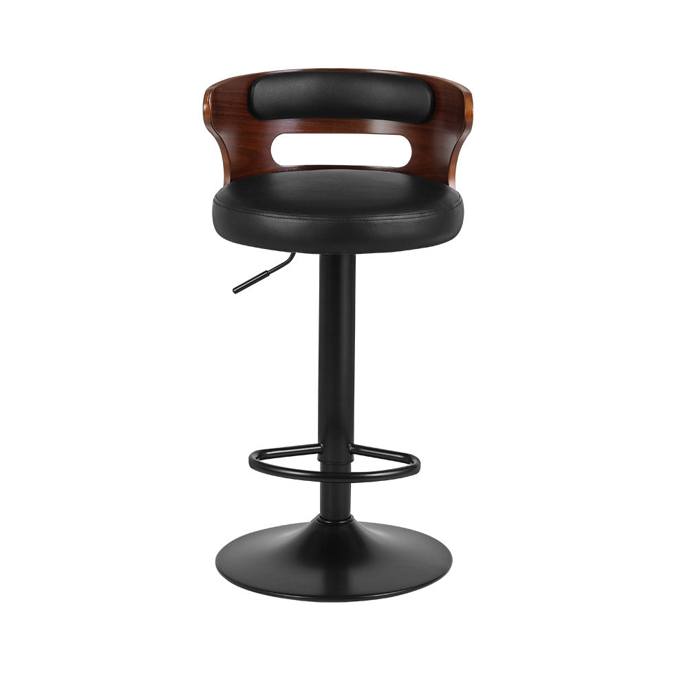  Bar stools with back - Nadia faux leather set of 2 for comfort and style